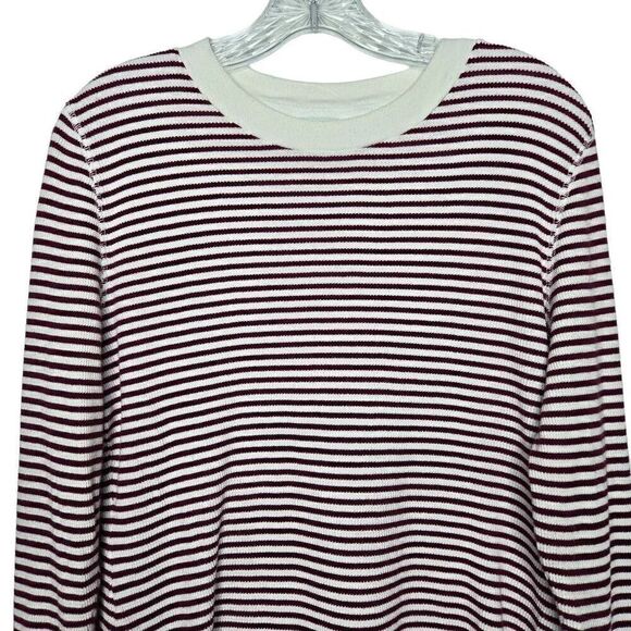Sundance Striped Crewneck Long Sleeves Thermal Top Size PXL - Picture 3 of 10
